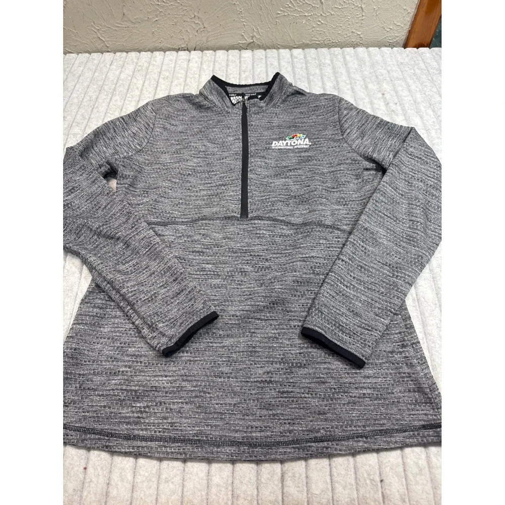 Nike Golf Dri-FIT Half Zip Pullover Daytona International Speedway Grey L